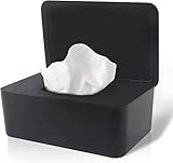 PIQIUQIU Feuchttücher Spender,Tissue Aufbewahrungskoffer mit Deckel Tücherbox Spender Schutzhülle...