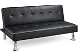 Yaheetech 3er-Sofa Klappsofa mit Schlaffunktion Couch Schlafsofa mit Verstellbarer Rückenlehne...