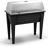 Pflanzen Kölle Hochbeet mit abnehmbaren Beinen & Deckel, anthrazit, ca. 78 x 40 x H 83 cm