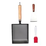 Bratpfanne: Gusseisen-Pfanne, kompaktes Kochgeschirr, langlebiges Design, induktionsgeeignet,...