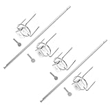 VALICLUD 2 Stück Edelstahl Drehspießgabeln für Elektroöfen Fleischgabeln für Hähnchen Pute...