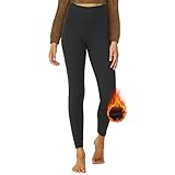 DDOBB Thermo Leggings Damen Gefüttert High Waist Thermoleggins Lang Mit Innenfleece Warm Teddy...