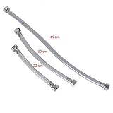 Brauseschlauch Duschschlauch Brausenschlauch Brause Sanitärschlauch Schlauch M, Länge:M12-22cm...
