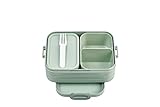 Mepal Brotdose Midi - Brotdose mit Bento Box - Für 2 Sandwiches oder 4 Brotscheiben - Lunchbox für...