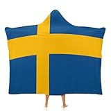 MGDIFYXAA Flagge Kapuzendecke Sherpa Cosy Plüsch Fleece Tragbare Decke Für Erwachsene Frauen...
