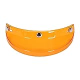 Folpus DREI-Druckknopf-Visier für Halbhelme, Austauschoption, Orange
