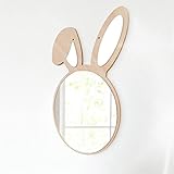 Sarah Duke Kinderzimmer Spiegel Wandspiegel Holz Hase Spiegel Acryl Kinder Spiegel Mirror...