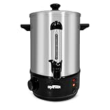 Grafner XL Glühweinkocher aus Edelstahl - 8 Liter - 2000 Watt mit Zapfhahn, Thermostat und...