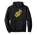 Trompeten-Graffiti-Musik-Kunstwerk Pullover Hoodie