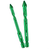 CNANRNANC 2-teiliges Hartmetall-Bohrer-Set, Exzenterbohrer, Bohren von Glasfliesen, Stanzen,...