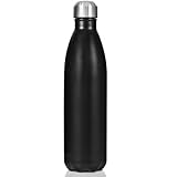 HPLIMEOR Edelstahl Trinkflasche 750ml - Thermosflasche für kalt & warm, kohlensäuregeeignet,...