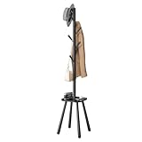 VASAGLE Garderobenständer, Kleiderständer, mit 8 Haken und Ablagefläche, 170,5 cm hoch für...