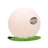 8 seasons design Shining Globe Kugel-Leuchte Ø 30cm, weiß, E27 Fassung inkl. Leuchtmittel in...