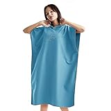 flintronic Handtuch Poncho, 110 * 80cm Mikrofaser Surf, Quick Dry Badeponcho, Lang Umkleidehilfe mit...