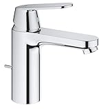 GROHE Eurosmart Cosmopolitan, Waschtischarmatur, wassersparend (Wasserhahn für das Bad, Badarmatur...