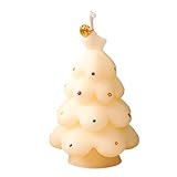Calakono Weihnachtsbaum-Kerzendekoration, weihnachtsbaumförmige Duftkerzen, weihnachtliche...