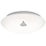 BRILONER - LED Deckenlampe mit Bewegungsmelder, Dämmerungssensor, neutralweiße Lichtfarbe, Lampe,...