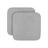 Sitzkissen (2er Pack) Stuhlkissen mit Anti Rutsch Unterseite 38cm x 38cm - Öko-Tex Zertifiziert -...