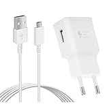 USB Ladegerät mit Micro USB Ladekabel für Samsung Galaxy S7 S6 S5 S4 J7 J5 J3 Note 5, Huawei P...