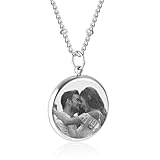 TMT Personalisierte Kette mit Foto-Gravur | Kette mit Bild in Roségold, Gold oder Silber |...