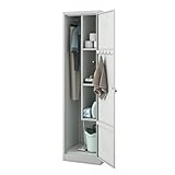 Jan Nowak Besenschrank Haushaltsschrank Metall - Agnes | 50 x 185 x 50 cm | Mehrzweckschrank mit...
