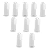 TOYZFRIENDY 20 Stück Teiliges Silikonbeschichtete Fingerzahnbürsten zur Sanften Zahnpflege für...