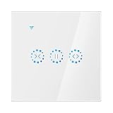 Viitech WiFi Elektrischer Jalousieschalter Touch-APP Sprachsteuerung durch for Alexa Echo AC 110 bis...