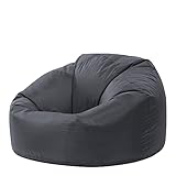 Bean Bag Bazaar Klassischer Sitzsack, Anthrazitgrau, Sitzsack für Erwachsene Groß, Sitzsack mit...