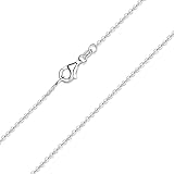 MATERIA feine Ankerkette 925 Sterling Silber - 1,2mm Halskette silber in 40 45 50 60 70 cm...