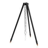 Camping-Stativ Kochen - Stabiles Kochstativ, Feuerstelle Hängerahmen, Grill-Aufhängevorrichtung,...
