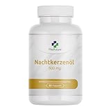 Nachtkerzenöl - 60 Kapseln - Hohe Dosis von 500 mg pro Kapsel - Premium: 9% Gamma-Linolensäure...