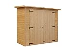 TIMBELA Gartenhaus Holz H194x123x223 cm/2.1 m² - Geräteschuppen Holz ohne Boden, Gartenhütte...