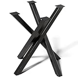 INMOZATA Tischbeine Metall Tischfüße Schwarz Tischgestell DIY Möbelfüße für Schreibtisch...