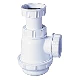 Wirquin SP3178 Siphon für Waschbecken/Bidet mit kurzem Sockel