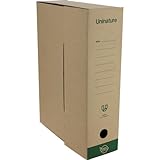 Uninature Packung mit 50 Dokumenten, aus 100% recyceltem Karton, 36 x 25,3 x 10 cm, 2 Vorder- und...