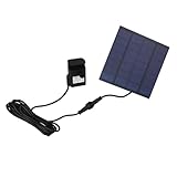 Gatuida Pumpe Miniatur Solarbrunnen Teichpumpe Flüsterleise Wasserpumpe für Gartenteich Vogelbad...