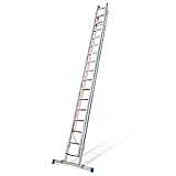 Bavaria Seilzugleiter 8,3m aus Aluminium mit Fallhaken & Traverse I höhenverstellbar in 280mm...