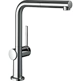 hansgrohe Talis M54 - Küchenarmatur mit Brause ausziehbar, 1 Stahlart, Wasserhahn Küche mit...