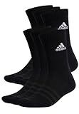 adidas 6 Paar SPW CREW 6p Tennissocken Sportspocken Unisex, Farbe:Black, Socken & Strümpfe:46-48