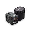 Verbatim GaN Universal Reiseadapter UTA‑05 65W, Steckdosenadapter mit 2 USB‑A und 2 USB-C...
