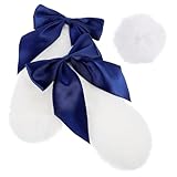 TOKIDNY Motorradhelm Hasenohren Dekor aus Plüsch Abnehmbar Sicher und Langlebig Helm Zubehör zur...