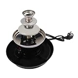 40W Elektrische Schokoladenbrunnen Maschine mit Food Tray, Drehbare Spiralstang,Turm und Gabeln 3...
