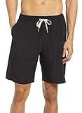 LYRIKER Badeshorts Herren Lang Badehose Männer Bademode Badehosen Schwarz 4XL