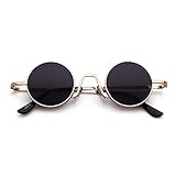 ADEWU Retro Runde Sonnenbrillen Metall Vintage Brillen für Herren Damen
