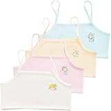 COYUN 4 Stück Mädchen Unterwäsche Mädchen Sport BH Sporttrainings-BH Trainings Bustier Bustier...