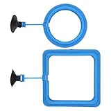 Xiuganpo Aquarium-Futterring, Hält das Wasser Sauber, Schwimmender Futterkreis für Aquarien Zum...