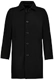 JP 1880 Herren Wollmix-mantel Mantel, Schwarz, 5XL EU