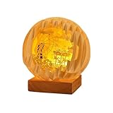 Wzxksoac Geschnitzte Lampe, Kreatives Dreidimensionales Geburtstagsgeschenk, Romantisches...