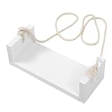 ULDIGI Holz Babyschaukel Foto Requisite für Neugeborenenfotografie Fotoshooting Deko Weiße...