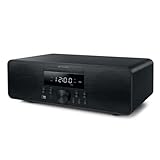 M-880 FBC Bluetooth Micro System mit CD, FM & USB | 80W Stereoanlage im Holzdesign mit NFC &...